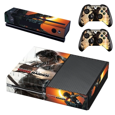 Shadow of the tomb raider decal skin for Xbox one Console and 2 Controllers