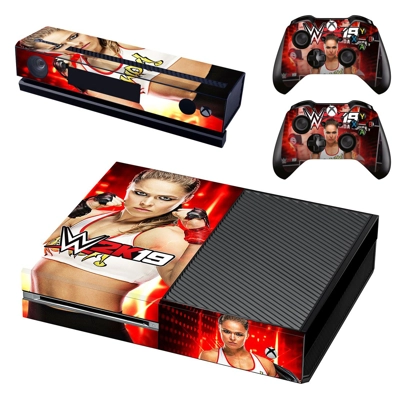 WWE 2K19 decal skin for Xbox one Console and 2 Controllers WWE 2K19 decal skin for Xbox one Console and 2 Controllers