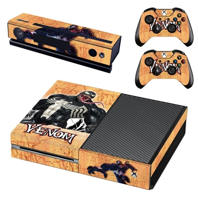Venom decal skin for Xbox one Console and 2 Controllers Venom decal skin for Xbox one Console and 2 Controllers