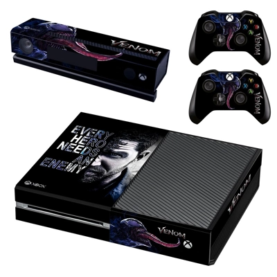 Venom decal skin for Xbox one Console and 2 Controllers Venom decal skin for Xbox one Console and 2 Controllers