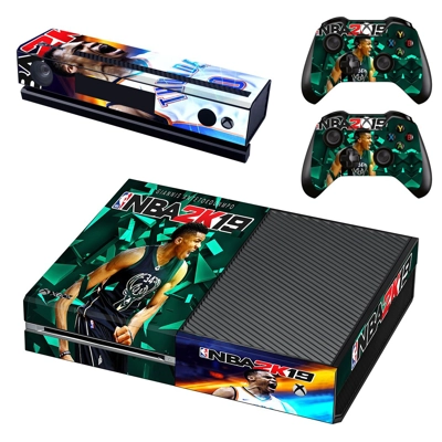 NBA 2K19 decal skin for Xbox one Console and 2 Controllers NBA 2K19 decal skin for Xbox one Console and 2 Controllers