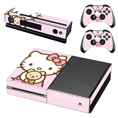 Hello Kitty decal skin for Xbox one Console and 2 Controll.. Hello Kitty decal skin for Xbox one Console and 2 Controll..