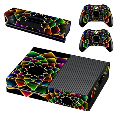 Floral wallpaper decal skin for Xbox one Console and 2 Controllers
