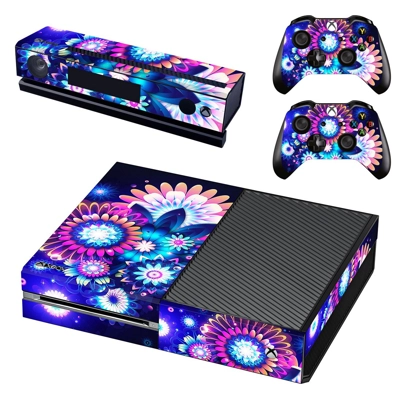 Floral  wallpaper decal skin for Xbox one Console and 2 Controllers