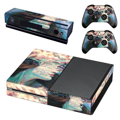 Lady Face decal skin for Xbox one Console and 2 Controllers Lady Face decal skin for Xbox one Console and 2 Controllers