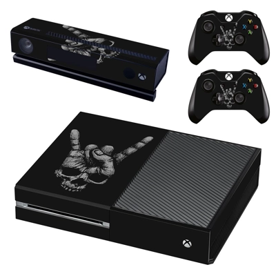 Rock hand skull decal skin for Xbox one Console and 2 Cont.. Rock hand skull decal skin for Xbox one Console and 2 Cont..