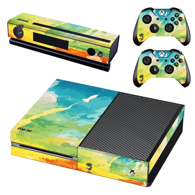 Painted Picture decal skin for Xbox one Console and 2 Cont.. Painted Picture decal skin for Xbox one Console and 2 Cont..
