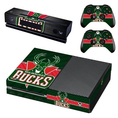 Milwaukee Bucks decal skin for Xbox one Console and 2 Cont.. Milwaukee Bucks decal skin for Xbox one Console and 2 Cont..