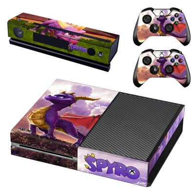 Spyro decal skin for Xbox one Console and 2 Controllers Spyro decal skin for Xbox one Console and 2 Controllers