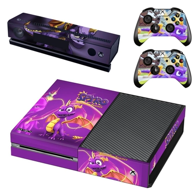 Spyro decal skin for Xbox one Console and 2 Controllers Spyro decal skin for Xbox one Console and 2 Controllers