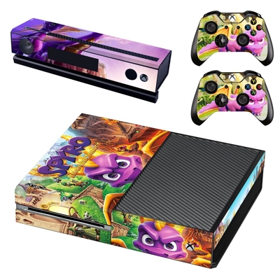 Spyro decal skin for Xbox one Console and 2 Controllers Spyro decal skin for Xbox one Console and 2 Controllers