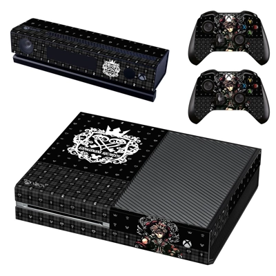 Kingdom Hearts 3 decal skin for Xbox one Console and 2 Controllers