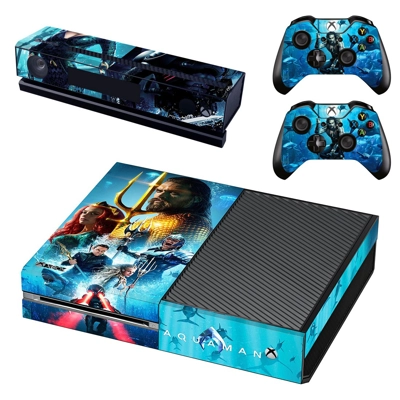 AquaMan decal skin for Xbox one Console and 2 Controllers AquaMan decal skin for Xbox one Console and 2 Controllers