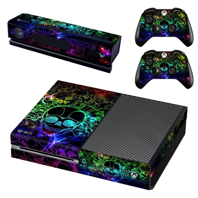 3D Skulls decal skin for Xbox one Console and 2 Controllers 3D Skulls decal skin for Xbox one Console and 2 Controllers