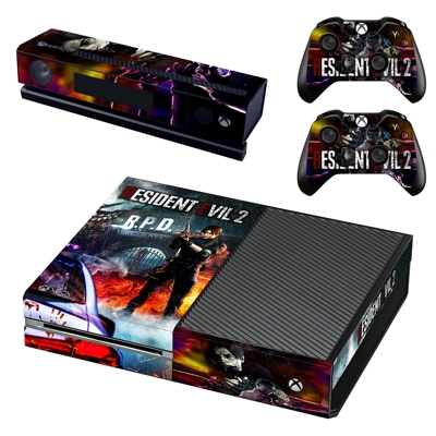 Resident Evil 2 decal skin for Xbox one Console and 2 Cont.. Resident Evil 2 decal skin for Xbox one Console and 2 Cont..