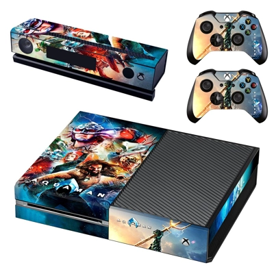 AquaMan decal skin for Xbox one Console and 2 Controllers AquaMan decal skin for Xbox one Console and 2 Controllers