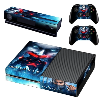 AquaMan decal skin for Xbox one Console and 2 Controllers AquaMan decal skin for Xbox one Console and 2 Controllers