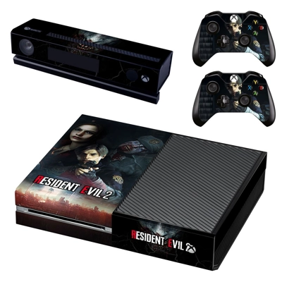 Resident Evil 2 decal skin for Xbox one Console and 2 Cont.. Resident Evil 2 decal skin for Xbox one Console and 2 Cont..
