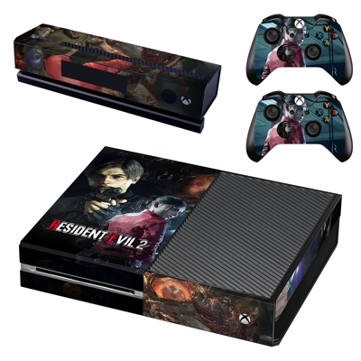 Resident Evil 2 decal skin for Xbox one Console and 2 Cont.. Resident Evil 2 decal skin for Xbox one Console and 2 Cont..