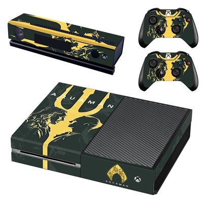 AquaMan decal skin for Xbox one Console and 2 Controllers AquaMan decal skin for Xbox one Console and 2 Controllers