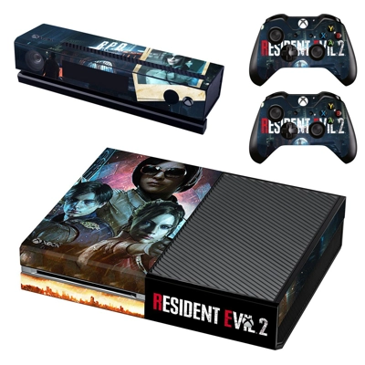 Resident Evil 2 decal skin for Xbox one Console and 2 Cont.. Resident Evil 2 decal skin for Xbox one Console and 2 Cont..