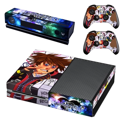 Kingdom Hearts 3 decal skin for Xbox one Console and 2 Controllers