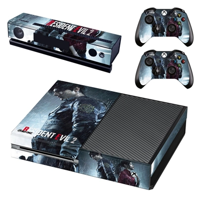 Resident Evil 2 decal skin for Xbox one Console and 2 Cont.. Resident Evil 2 decal skin for Xbox one Console and 2 Cont..