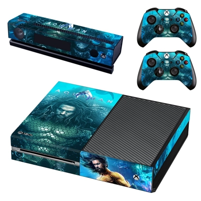 AquaMan decal skin for Xbox one Console and 2 Controllers AquaMan decal skin for Xbox one Console and 2 Controllers