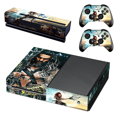 AquaMan decal skin for Xbox one Console and 2 Controllers AquaMan decal skin for Xbox one Console and 2 Controllers