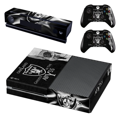 Oakland Raiders decal skin for Xbox one Console and 2 Cont.. Oakland Raiders decal skin for Xbox one Console and 2 Cont..