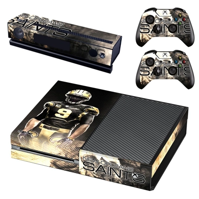 New Orleans Saints decal skin for Xbox one Console and 2 Controllers