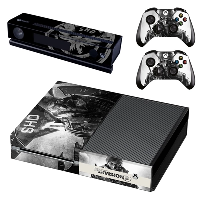 The Division 2 decal skin for Xbox one Console and 2 Controllers