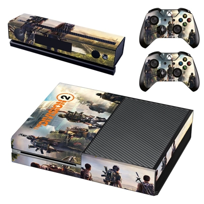 The Division 2 decal skin for Xbox one Console and 2 Controllers