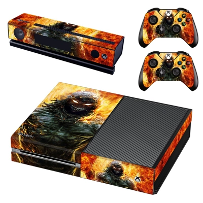 Deadpool decal skin for Xbox one Console and 2 Controllers