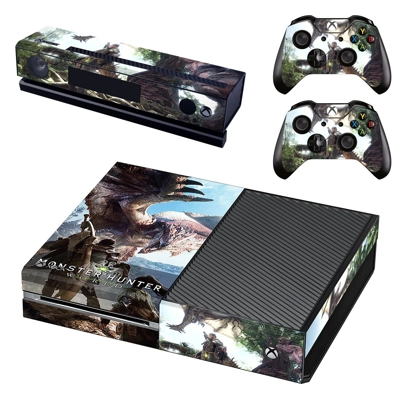 Monster Hunter World decal skin for Xbox one Console and 2 Controllers