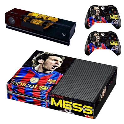 FCB Messi decal skin for Xbox one Console and 2 Controllers FCB Messi decal skin for Xbox one Console and 2 Controllers