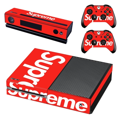 Supreme decal skin for Xbox one Console and 2 Controllers Supreme decal skin for Xbox one Console and 2 Controllers