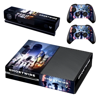 GhostWire decal skin for Xbox one Console and 2 Controllers GhostWire decal skin for Xbox one Console and 2 Controllers
