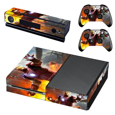 Iron Man decal skin for Xbox one Console and 2 Controllers Iron Man decal skin for Xbox one Console and 2 Controllers