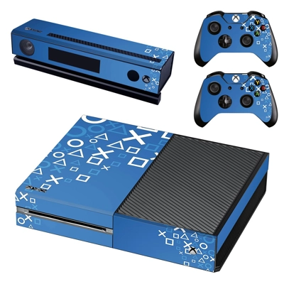 Game Pad abstraction decal skin for Xbox one Console and 2 Controllers