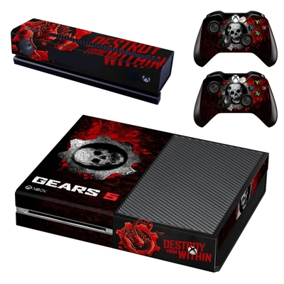 Gears 5 decal skin for Xbox one Console and 2 Controllers Gears 5 decal skin for Xbox one Console and 2 Controllers