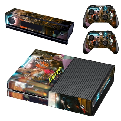Cyberpunk 2077 decal skin for Xbox one Console and 2 Contr.. Cyberpunk 2077 decal skin for Xbox one Console and 2 Contr..