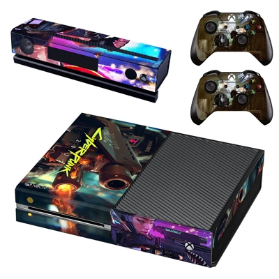 Cyberpunk 2077 decal skin for Xbox one Console and 2 Contr..