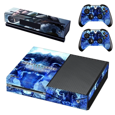 Monster Hunter World iceborne decal skin for Xbox one Console and 2 Controllers