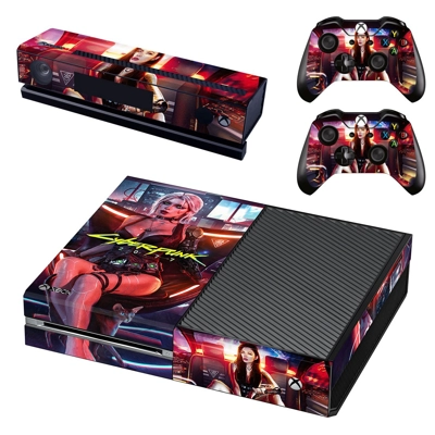 Cyberpunk 2077 decal skin for Xbox one Console and 2 Contr..
