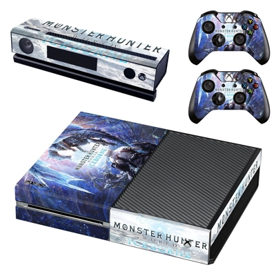 Monster Hunter World iceborne decal skin for Xbox one Console and 2 Controllers