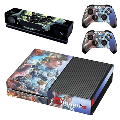 Gears 5 decal skin for Xbox one Console and 2 Controllers Gears 5 decal skin for Xbox one Console and 2 Controllers