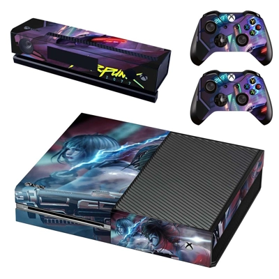 Cyberpunk 2077 decal skin for Xbox one Console and 2 Contr.. Cyberpunk 2077 decal skin for Xbox one Console and 2 Contr..