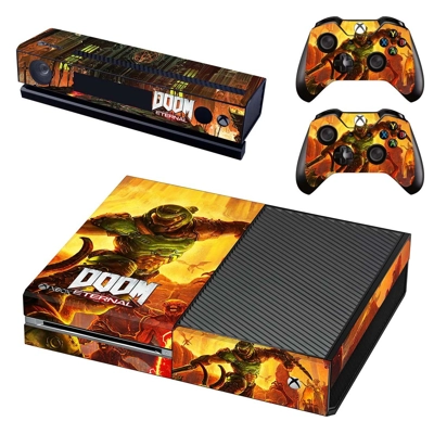 Doom Eternal decal skin for Xbox one Console and 2 Control.. Doom Eternal decal skin for Xbox one Console and 2 Control..