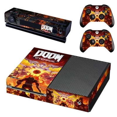 Doom Eternal decal skin for Xbox one Console and 2 Control.. Doom Eternal decal skin for Xbox one Console and 2 Control..